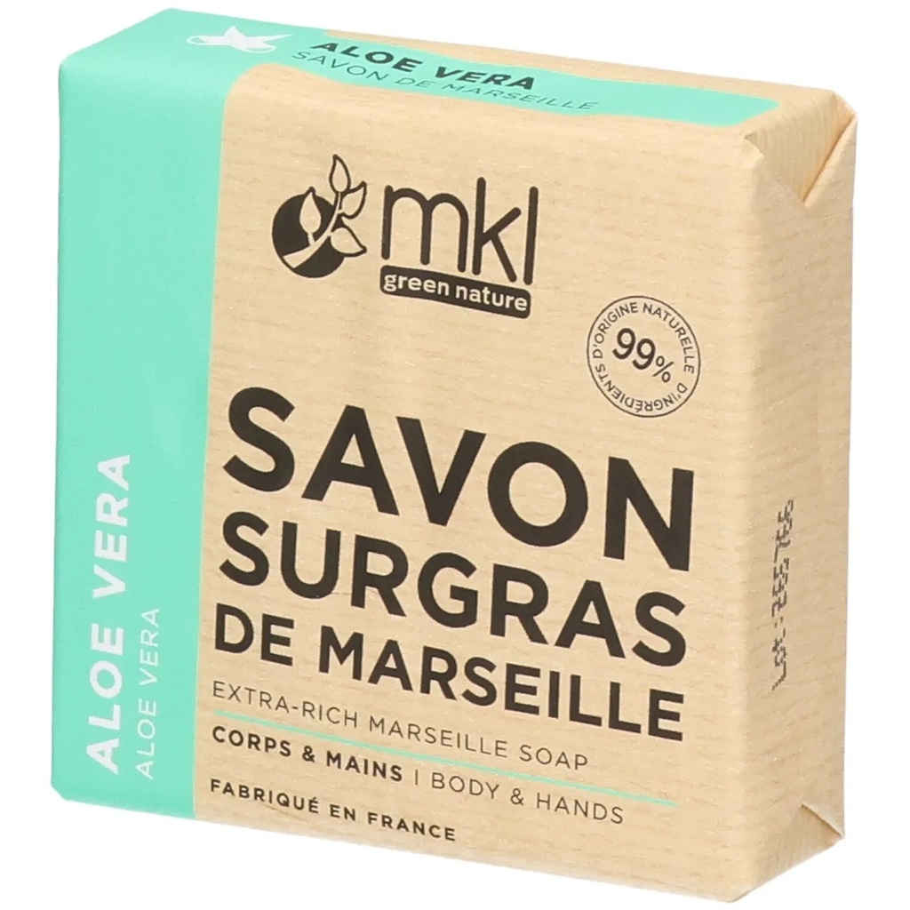 MKL Green Nature Aloe Vera Savon Surgras de Marsei